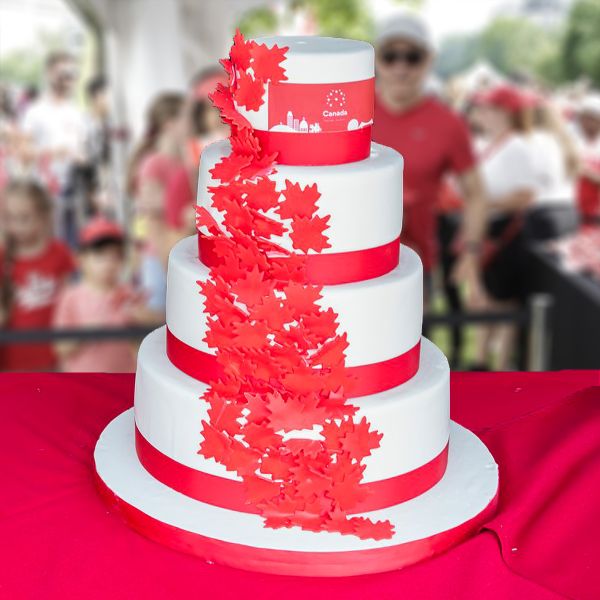 Canada Day cake distribution